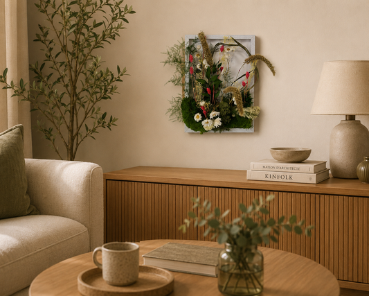 Tableau champs de fleurs