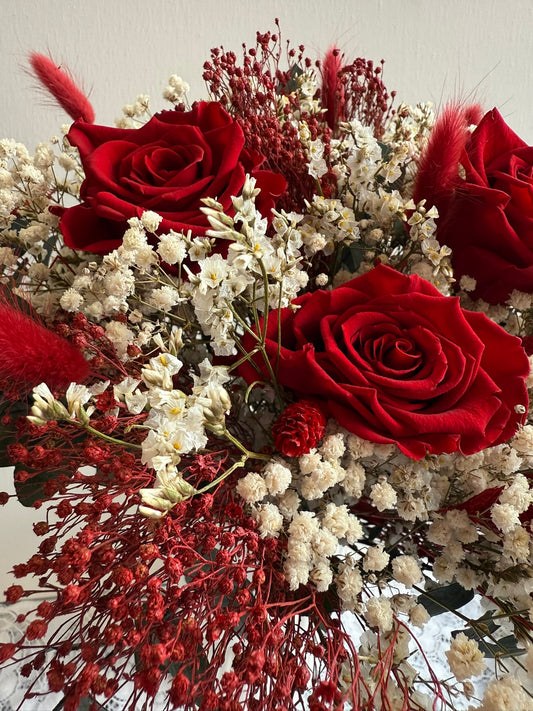 Bouquet éternel rouge