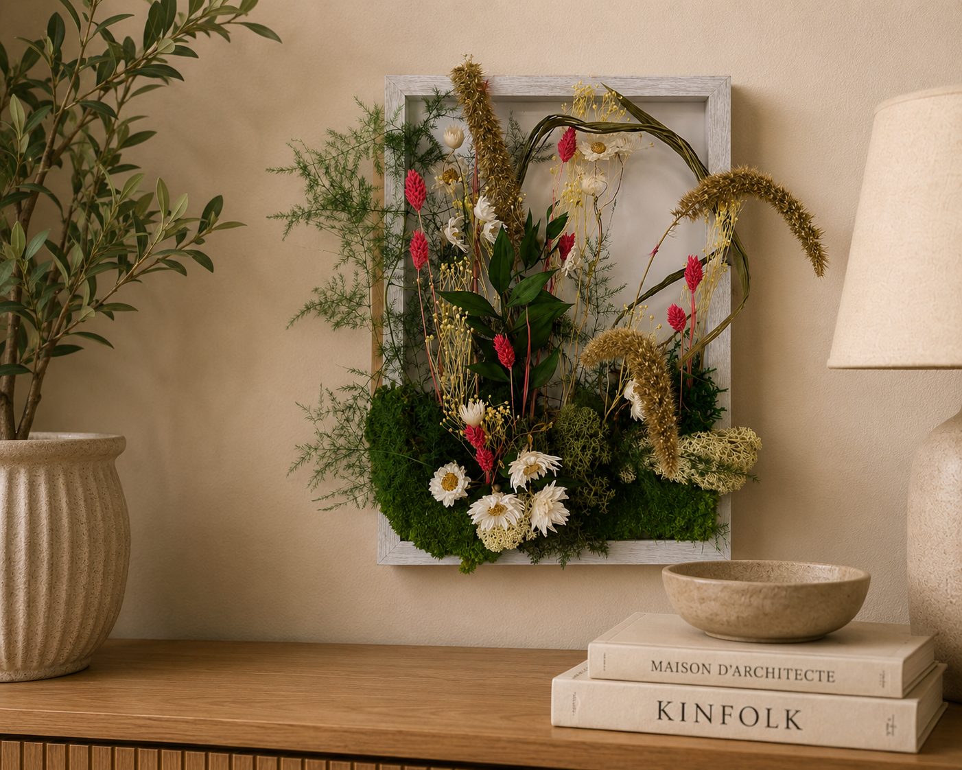 Tableau champs de fleurs