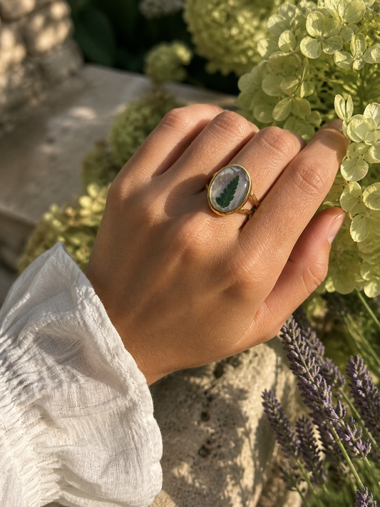 Bague Adèle - Fougère