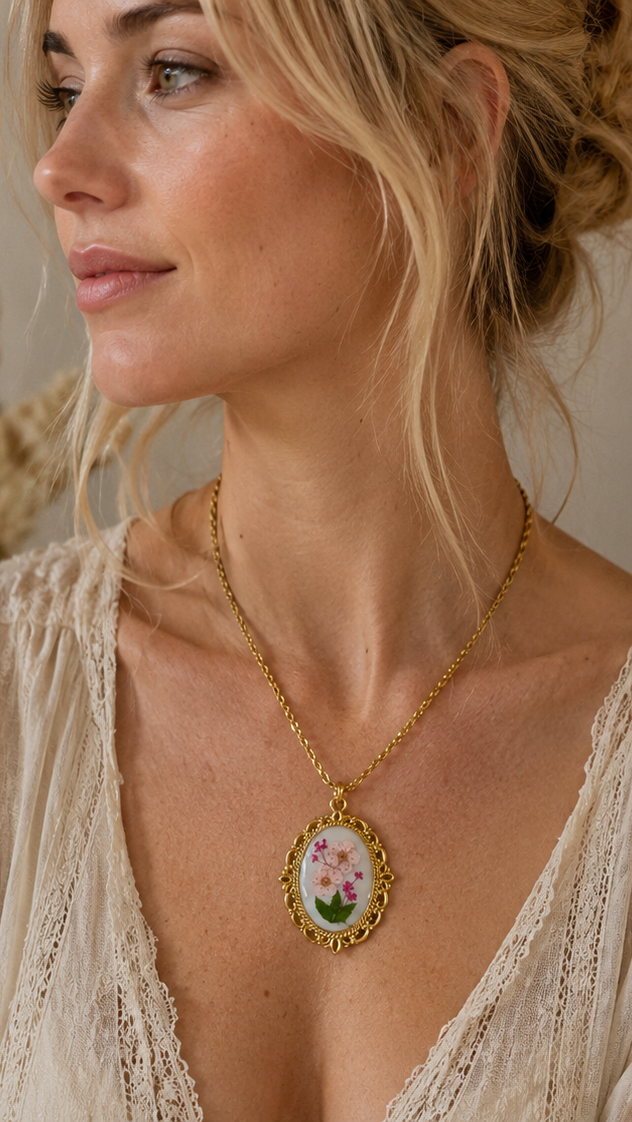 Collier Célestine - Rose