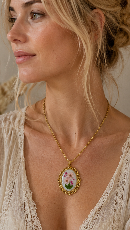 Collier Célestine - Rose