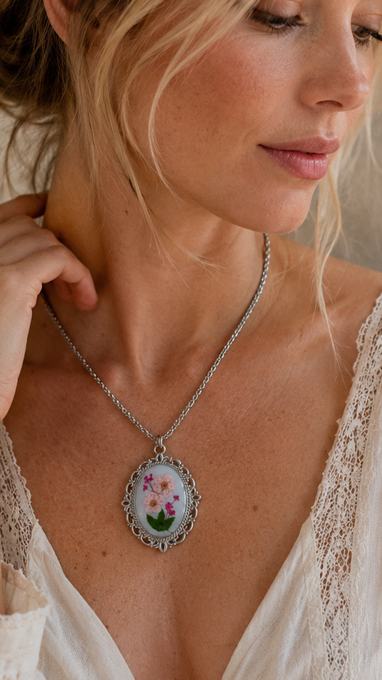 Collier Célestine - Rose