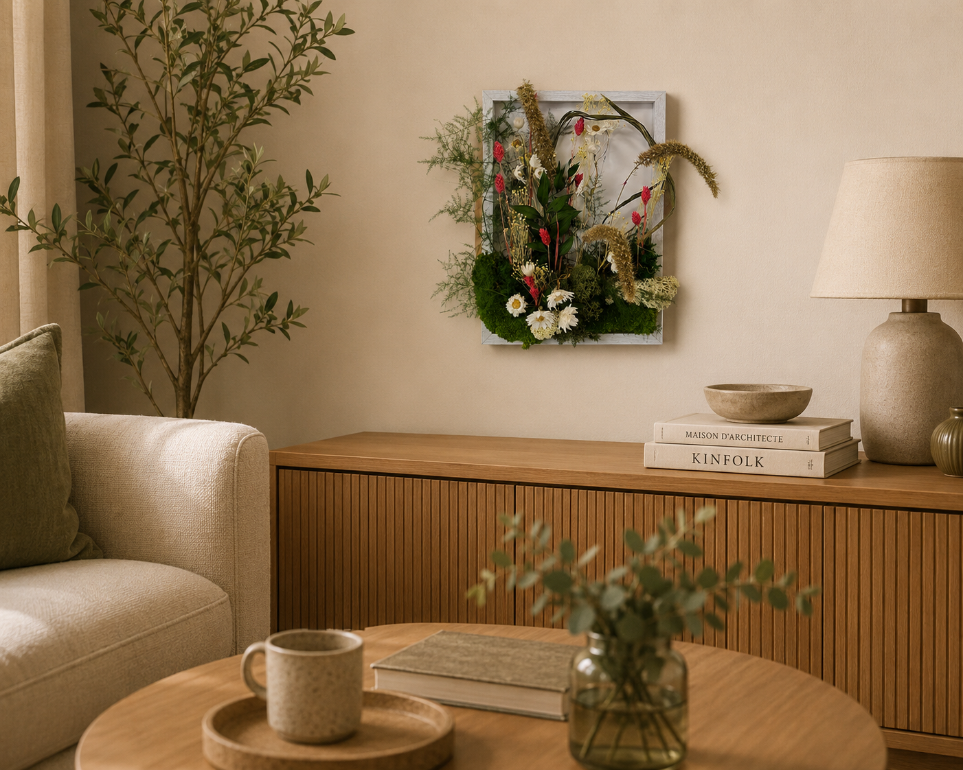 Tableau champs de fleurs