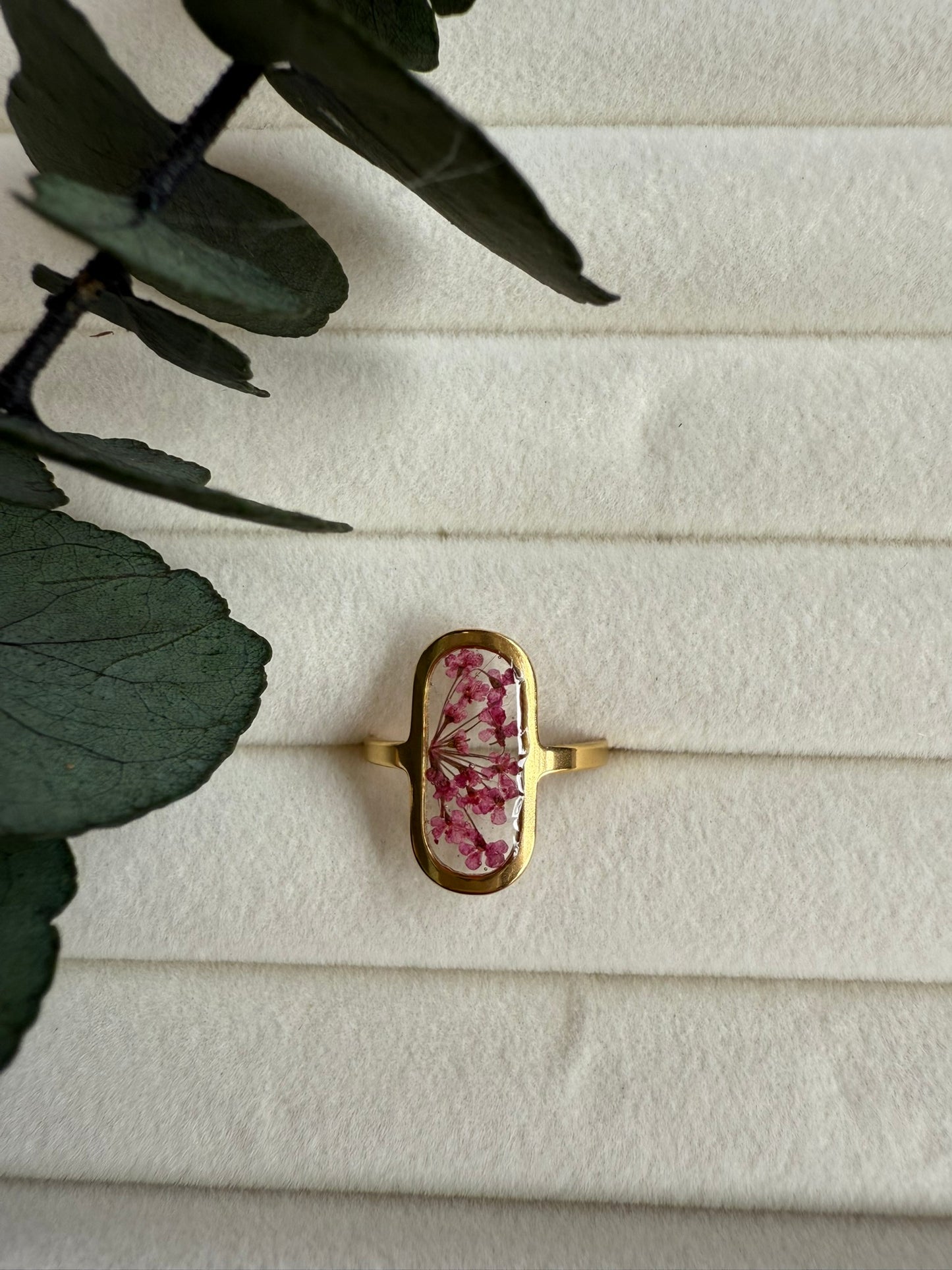 Bague Victoire - Fleurs mauves