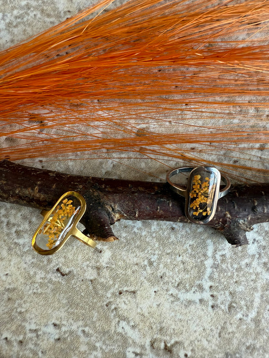 Bague VICTOIRE - Fleurs oranges