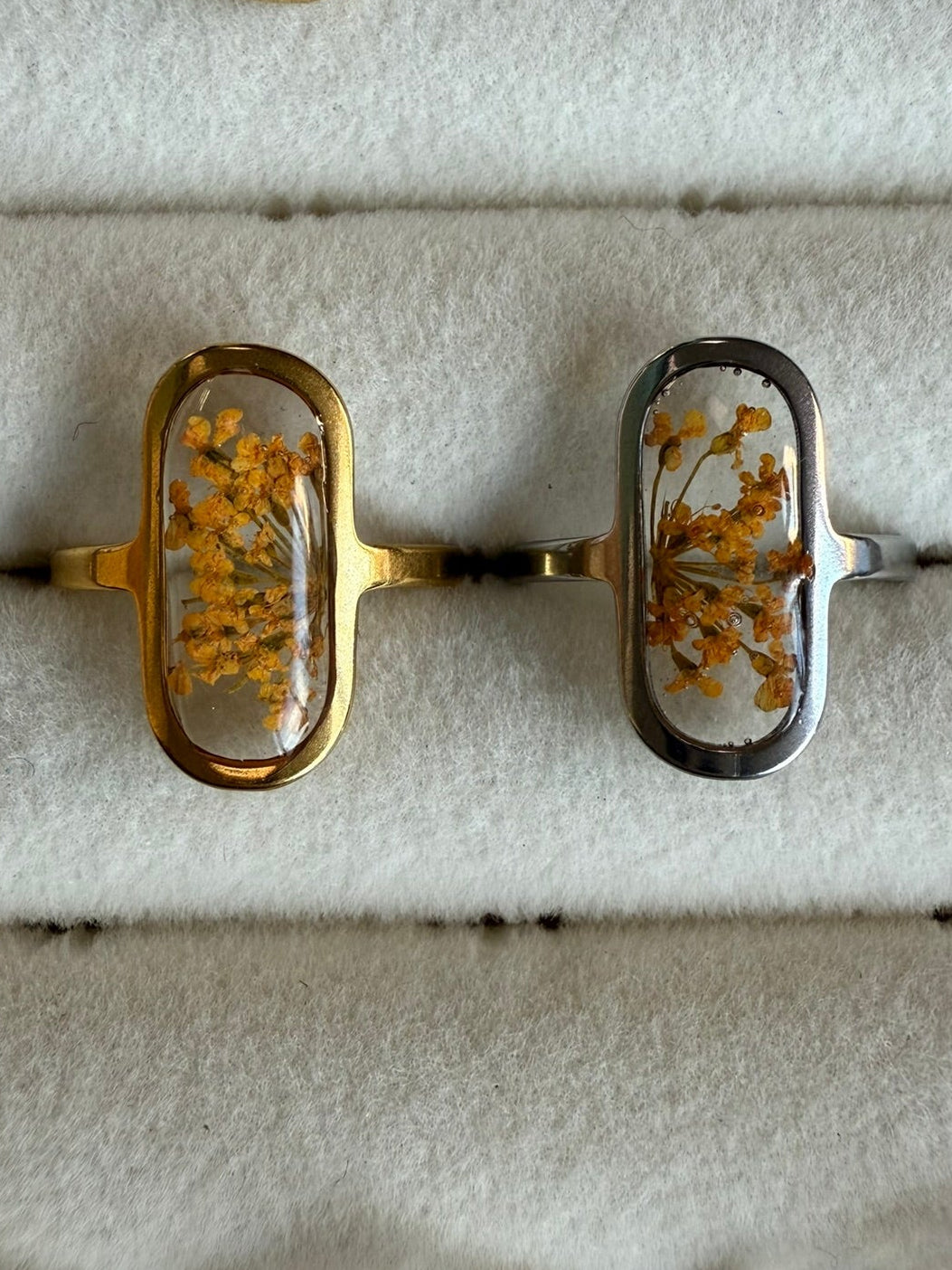 Bague VICTOIRE - Fleurs oranges