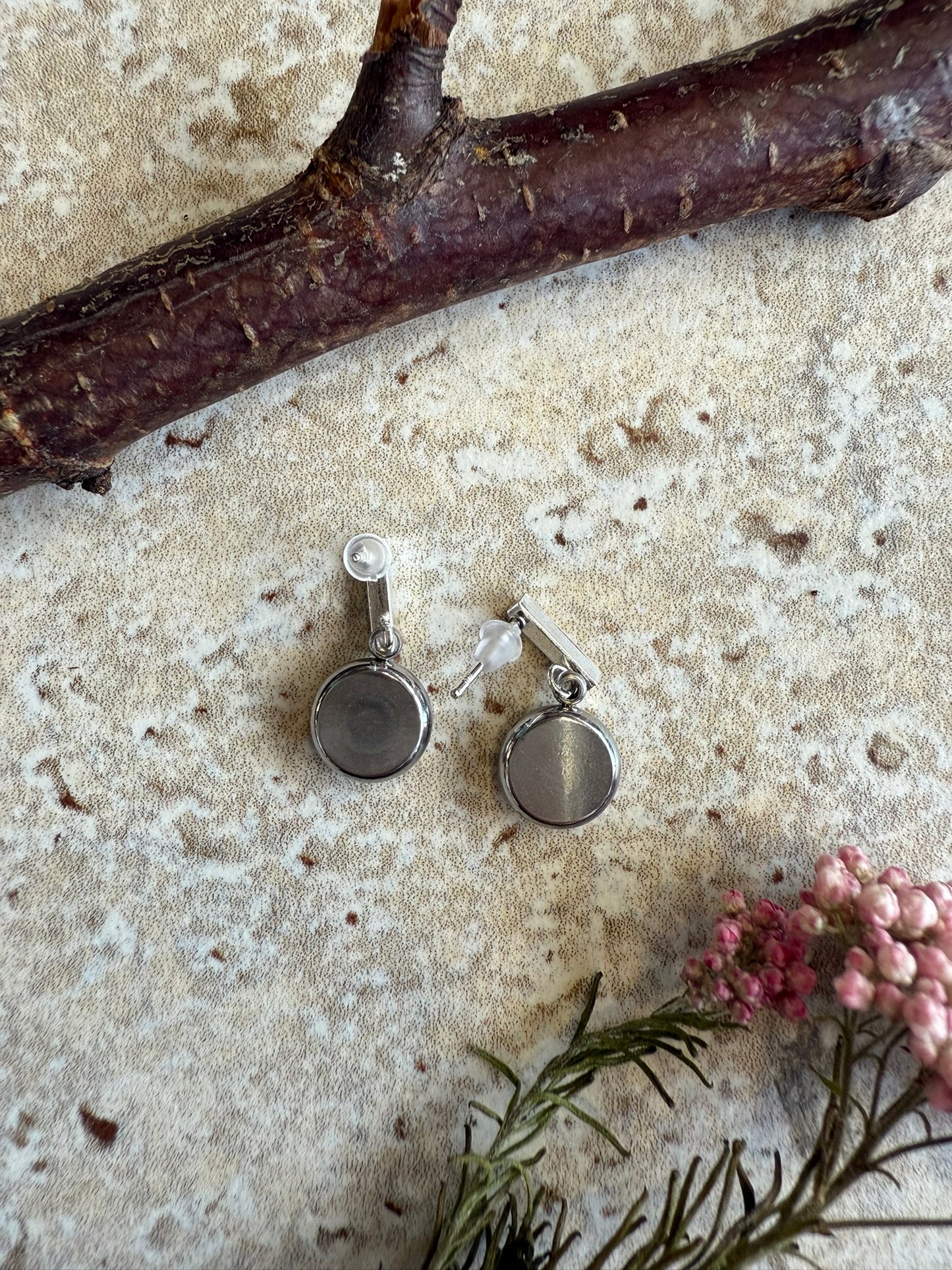 Boucles HELOISE - Fleurs Blanches