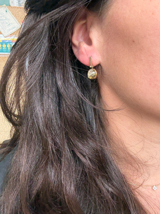 Boucles HELOISE - Fleurs Blanches