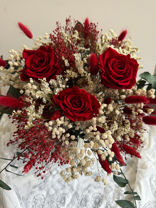 Bouquet éternel rouge