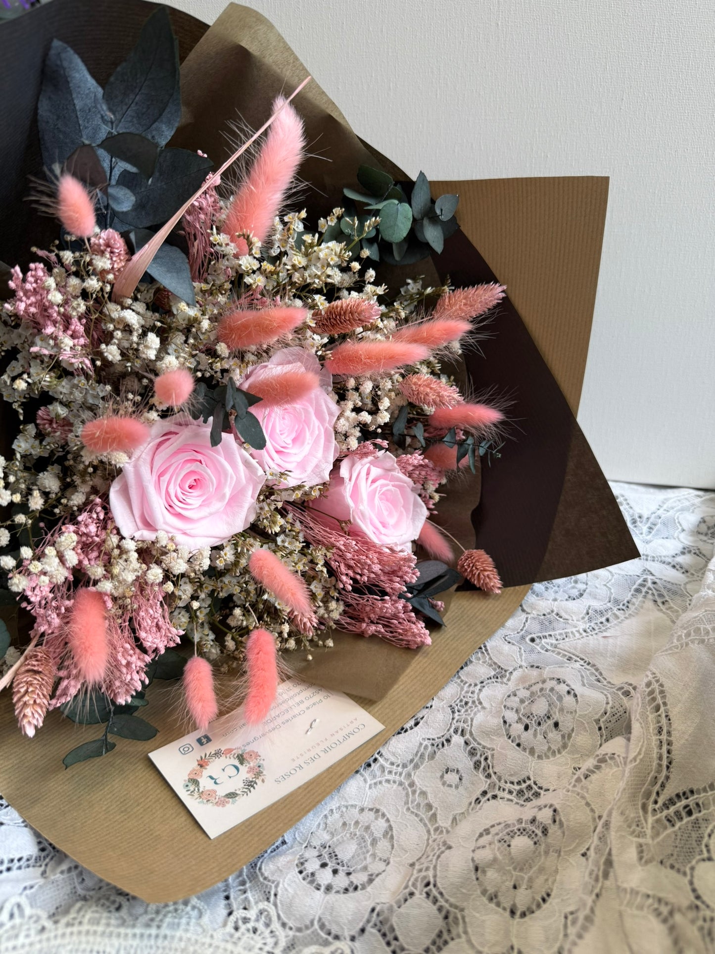 Bouquet éternel rose