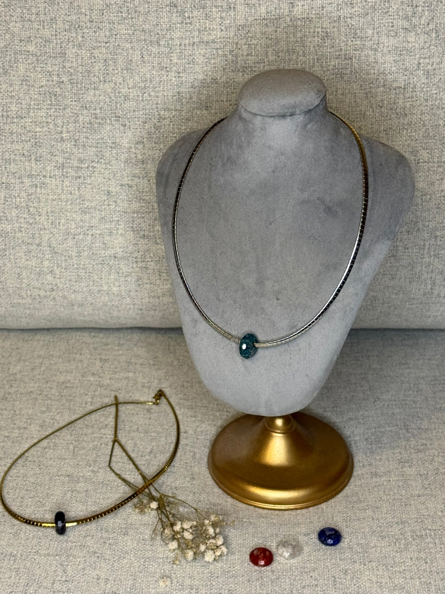 Collier Diane - Interchangeable 2 pendentifs