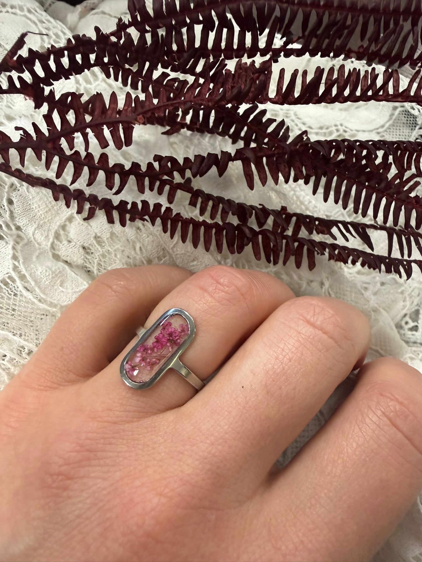 Bague Victoire - Fleurs mauves
