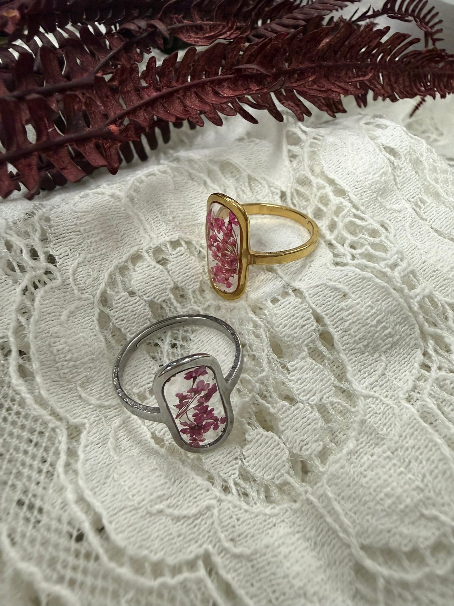Bague Victoire - Fleurs mauves