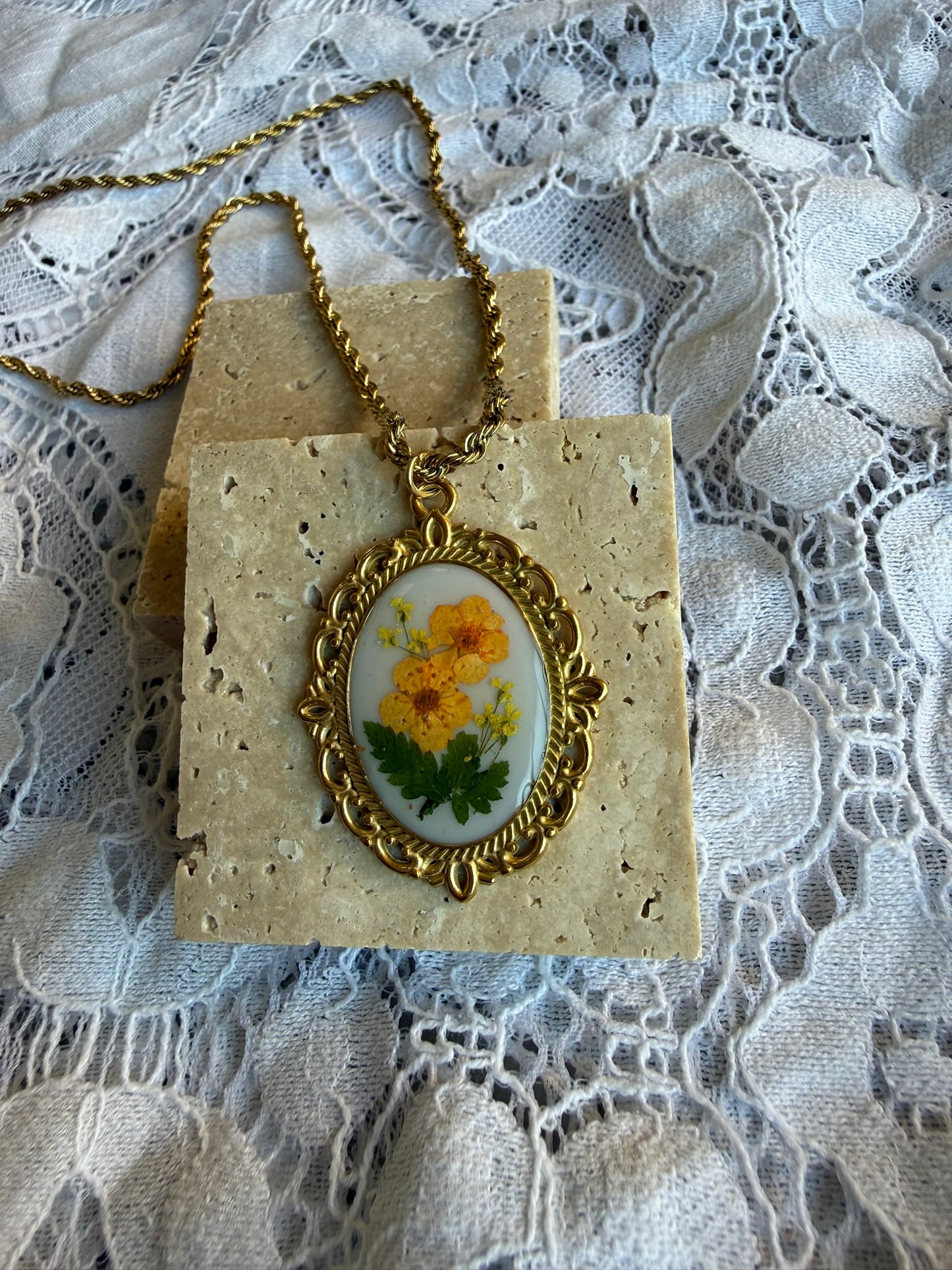 Collier Célestine - Orange