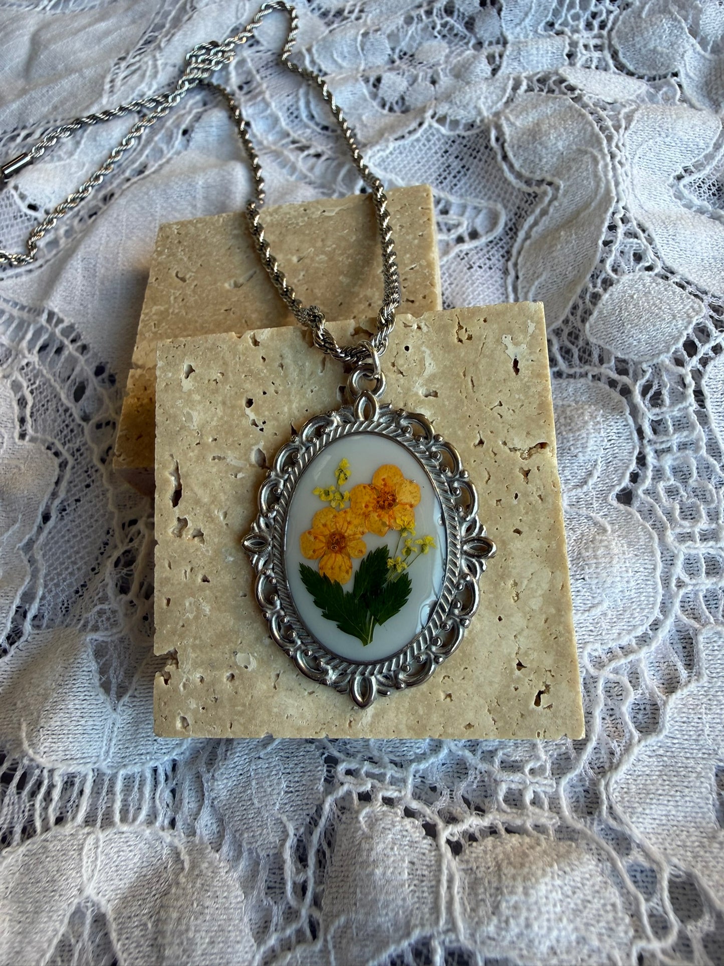 Collier Célestine - Orange