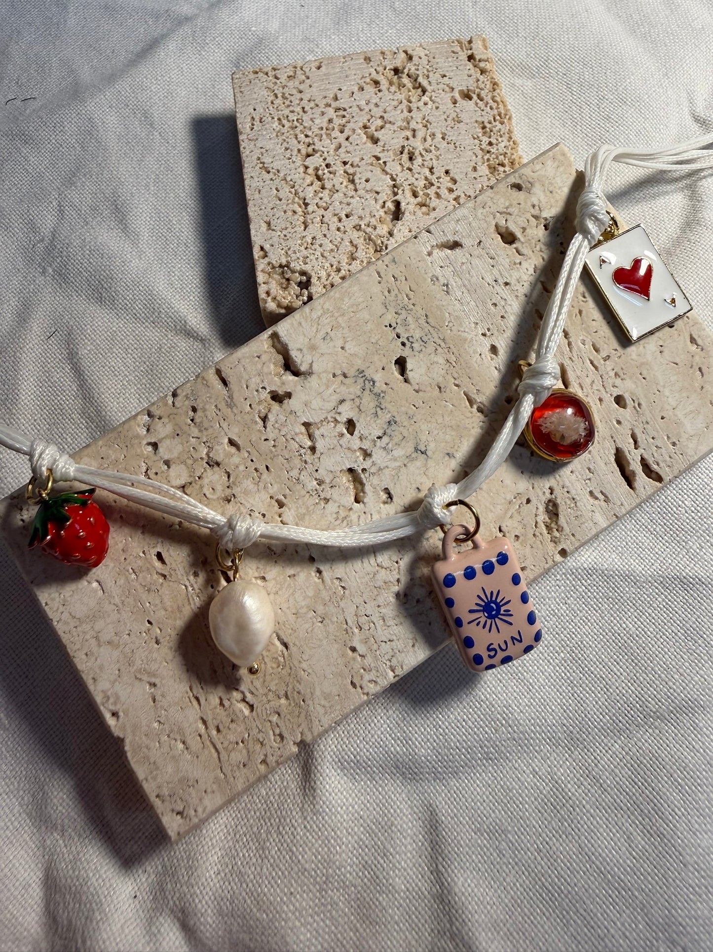 Collier Monica - Rouge