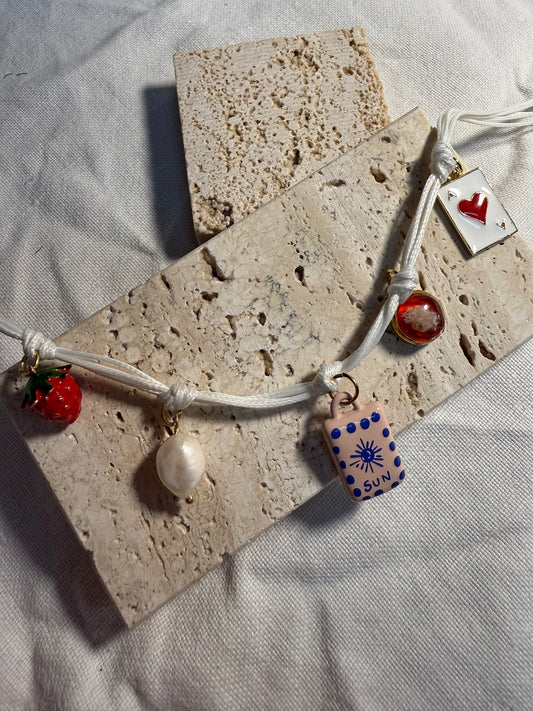 Collier Monica - Rouge
