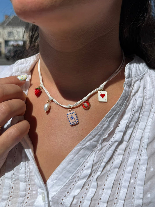Collier Monica - Rouge